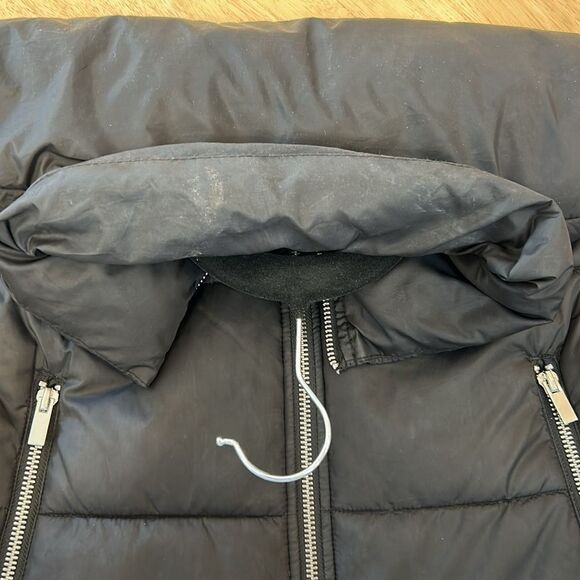 Zara Cropped Puffer‎ Vest Black Size Medium - Picture 5 of 6